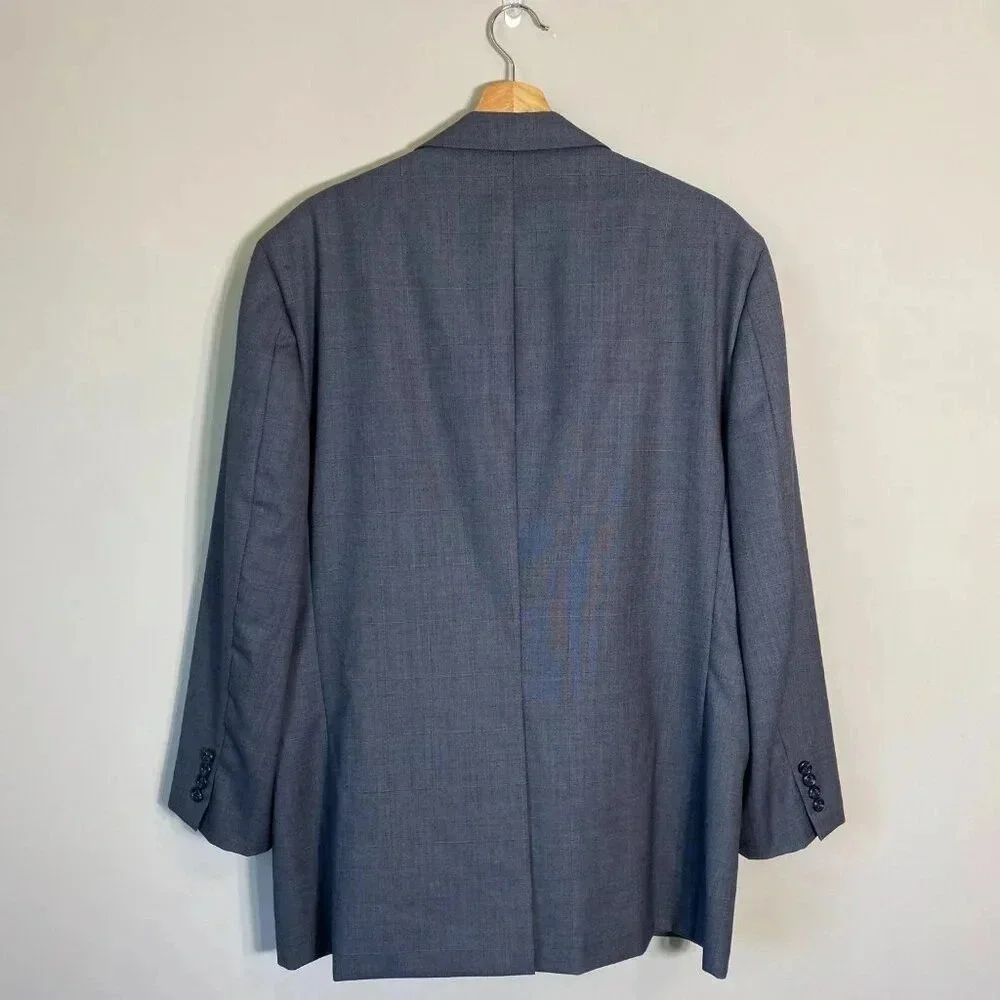 Hickey Freeman Canterbury Wool Sport Coat Dinner Jacket Blazer Men's 44R Gray
